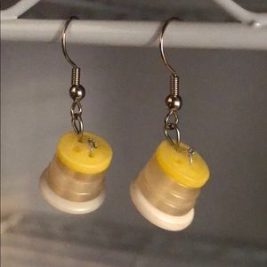 💐Lemonade Button Dangle Earrings